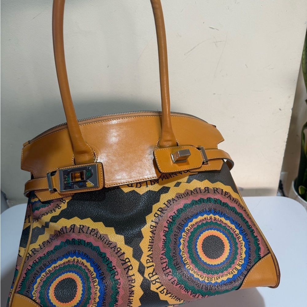 Ripani genuine leather cute satchel - beauty like new! Italian - Picture 14 of 16
